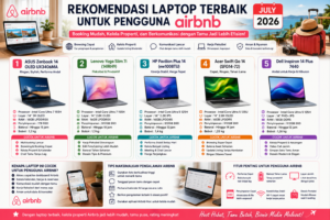 Rekomendasi Laptop Terbaik untuk Pengguna Airbnb Edisi Juli 2026