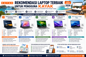 Rekomendasi Laptop Terbaik untuk Pengguna KAYAK Edisi Juli 2026