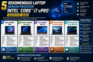 5 Rekomendasi Laptop Intel Core i7 vPro Terbaik (Agustus 2026)