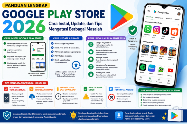 Panduan Lengkap Google Play Store 2026: Cara Instal, Update, dan Tips Mengatasi Berbagai Masalah