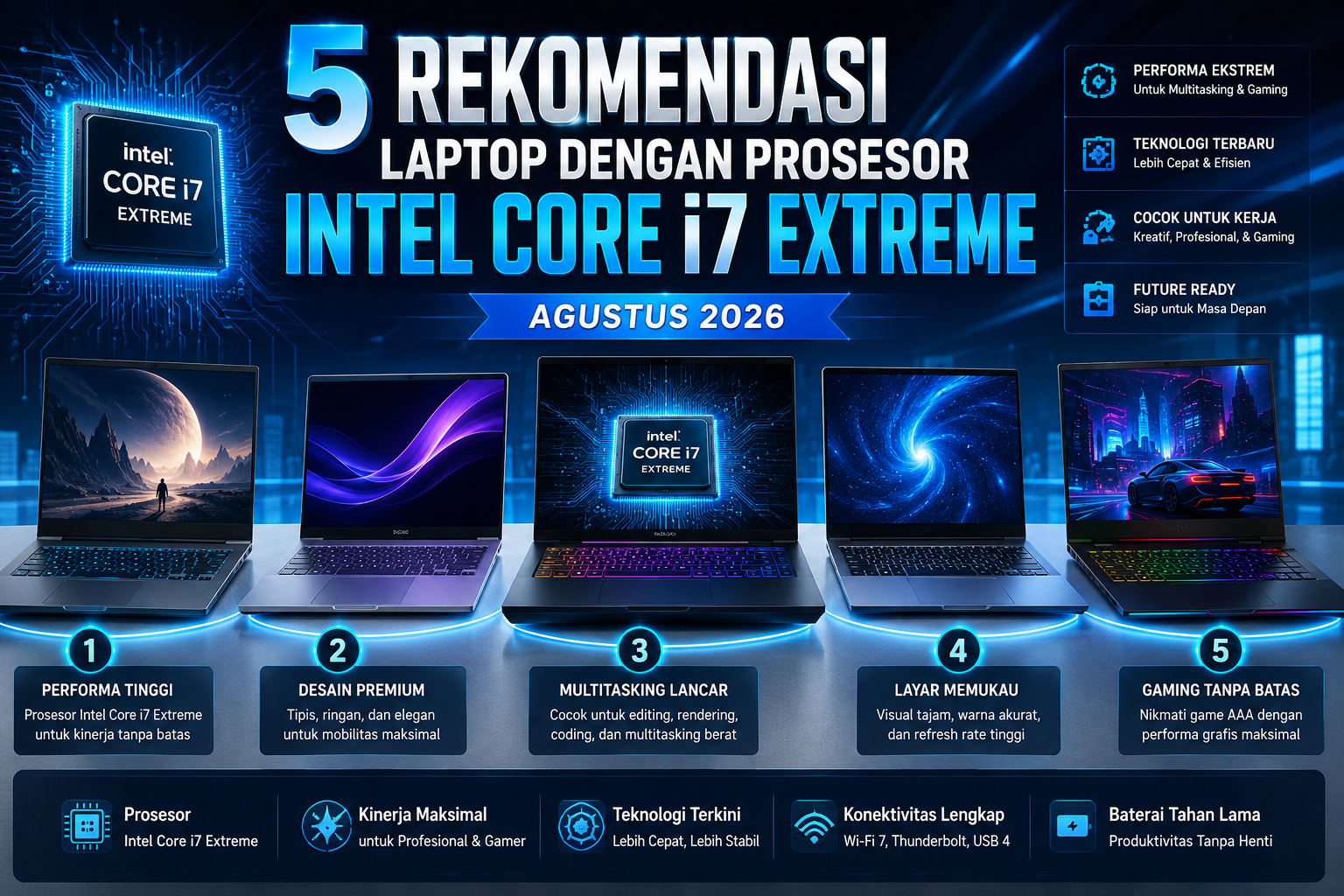 Rekomendasi Laptop Terbaik untuk Pengguna Qatar Airways (Edisi Juli 2026)