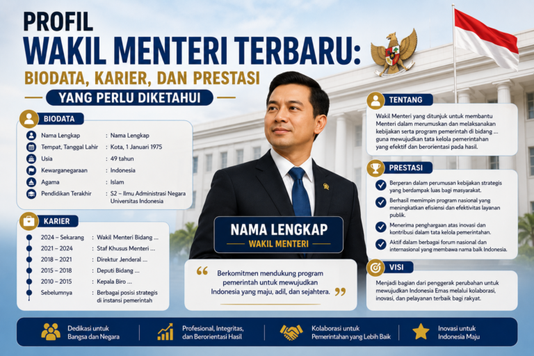 Profil Wakil Menteri Terbaru: Biodata, Karier, dan Prestasi yang Perlu Diketahui