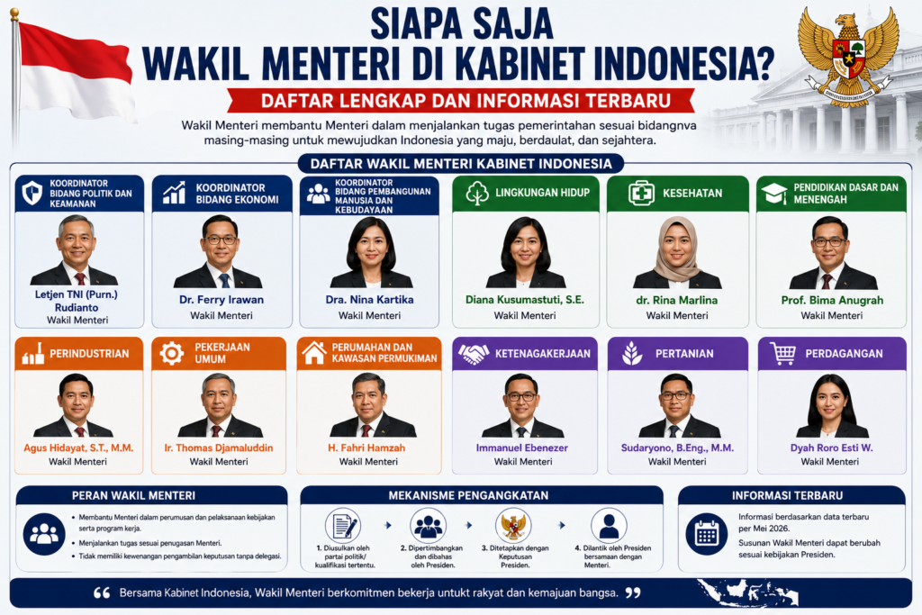 Siapa Saja Wakil Menteri di Kabinet Indonesia? Daftar Lengkap dan Informasi Terbaru