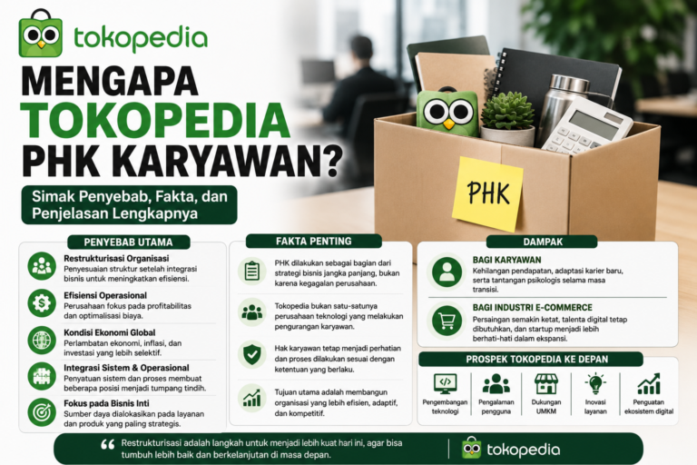 Mengapa Tokopedia PHK Karyawan? Simak Penyebab, Fakta, dan Penjelasan Lengkapnya
