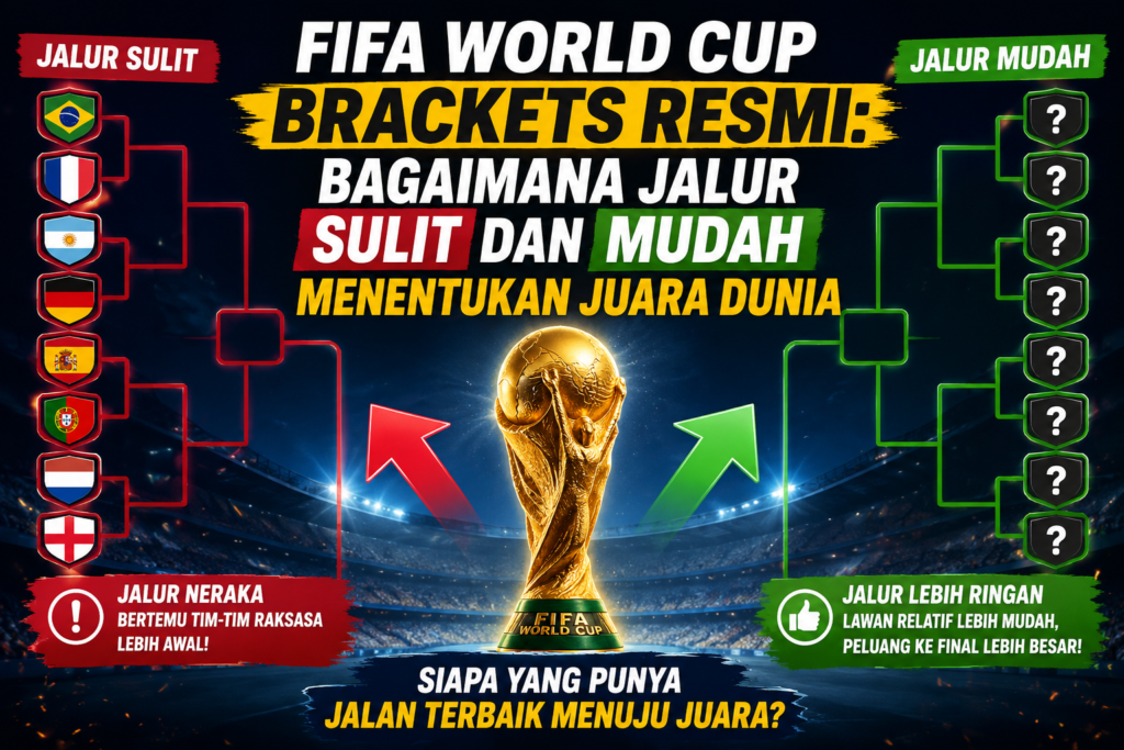 FIFA World Cup Brackets Resmi: Bagaimana Jalur Sulit dan Mudah Menentukan Juara Dunia