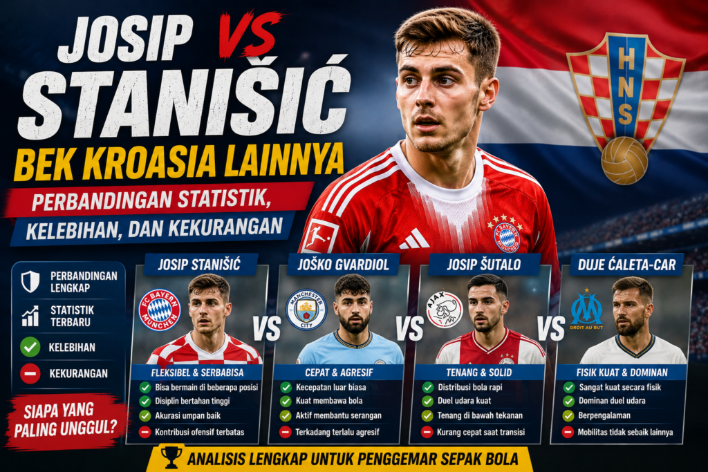 Josip Stanišić vs Bek Kroasia Lainnya: Perbandingan Statistik, Kelebihan, dan Kekurangan