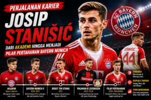 Perjalanan Karier Josip Stanišić dari Akademi hingga Menjadi Pilar Pertahanan Bayern Munich