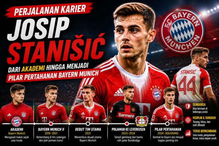 Perjalanan Karier Josip Stanišić dari Akademi hingga Menjadi Pilar Pertahanan Bayern Munich