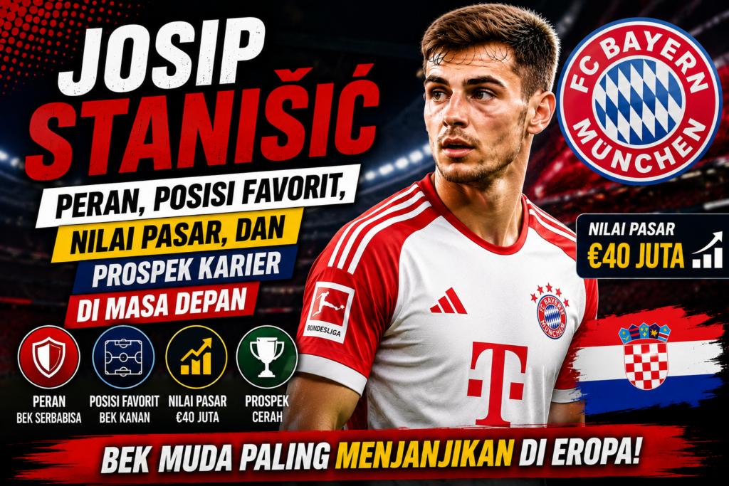 Josip Stanišić: Peran, Posisi Favorit, Nilai Pasar, dan Prospek Karier di Masa Depan