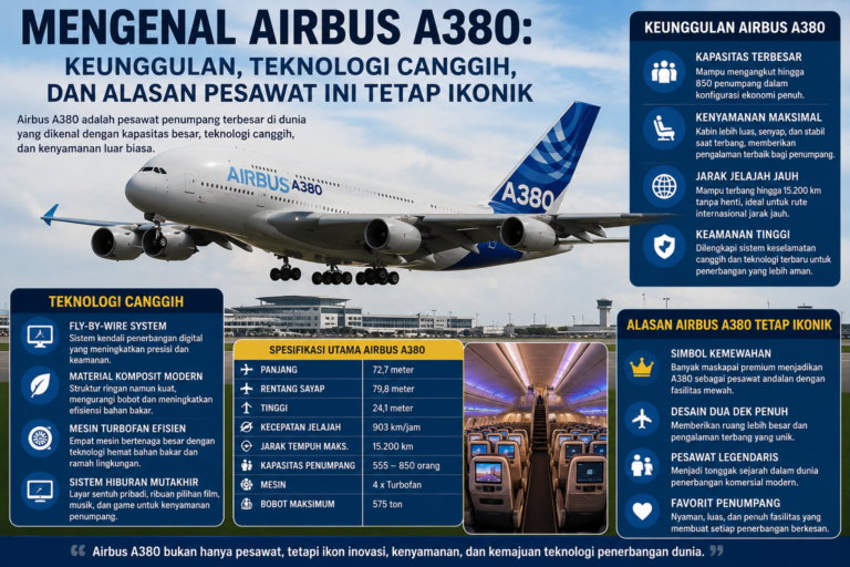 Mengenal Airbus A380: Keunggulan, Teknologi Canggih, dan Alasan Pesawat Ini Tetap Ikonik