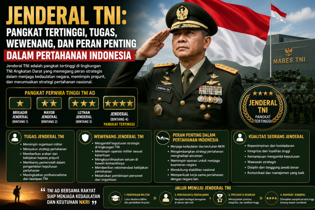 Jenderal TNI: Pangkat Tertinggi, Tugas, Wewenang, dan Peran Penting dalam Pertahanan Indonesia