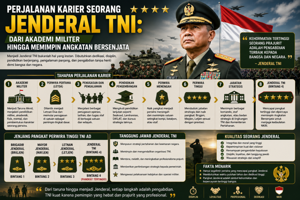 Perjalanan Karier Seorang Jenderal TNI: Dari Akademi Militer hingga Memimpin Angkatan Bersenjata