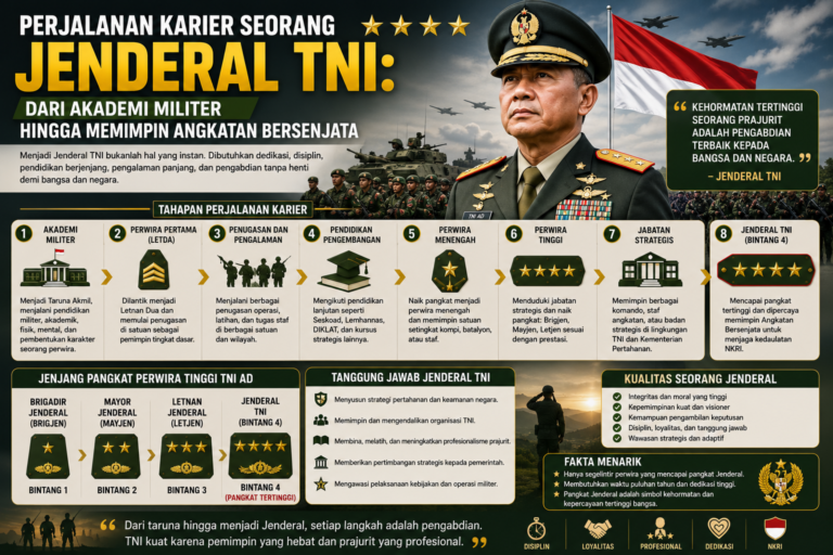 Perjalanan Karier Seorang Jenderal TNI: Dari Akademi Militer hingga Memimpin Angkatan Bersenjata