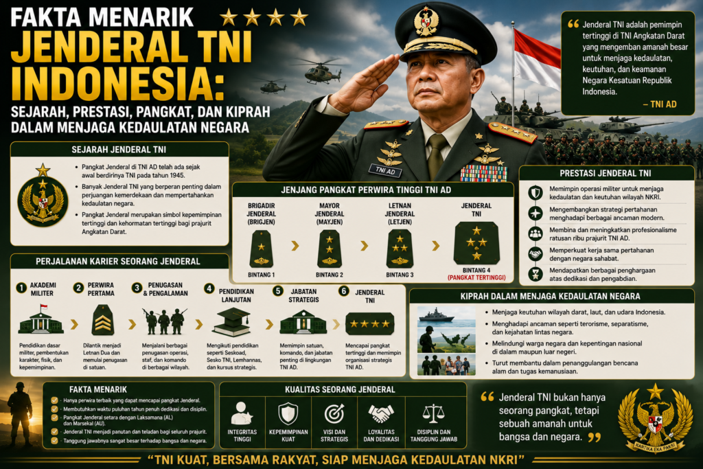 Fakta Menarik Jenderal TNI Indonesia: Sejarah, Prestasi, Pangkat, dan Kiprah dalam Menjaga Kedaulatan Negara