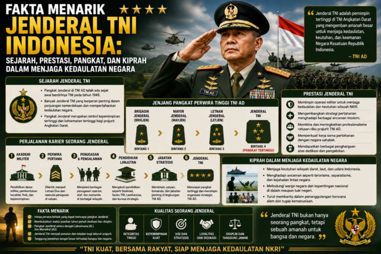 Fakta Menarik Jenderal TNI Indonesia: Sejarah, Prestasi, Pangkat, dan Kiprah dalam Menjaga Kedaulatan Negara