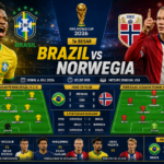 Prediksi Brazil vs Norwegia di Piala Dunia 2026: Head to Head, Susunan Pemain, dan Skor Akhir