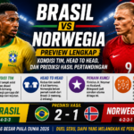 Brasil vs Norwegia: Preview Lengkap, Kondisi Tim, Head to Head, dan Prediksi Hasil Pertandingan