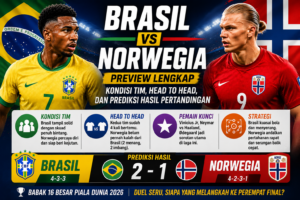 Brasil vs Norwegia: Preview Lengkap, Kondisi Tim, Head to Head, dan Prediksi Hasil Pertandingan