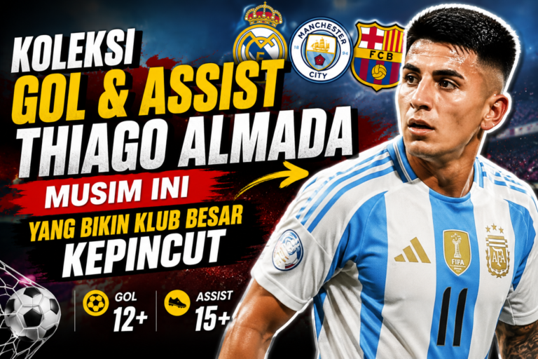 Koleksi Gol dan Assist Thiago Almada Musim Ini yang Bikin Klub Besar Kepincut