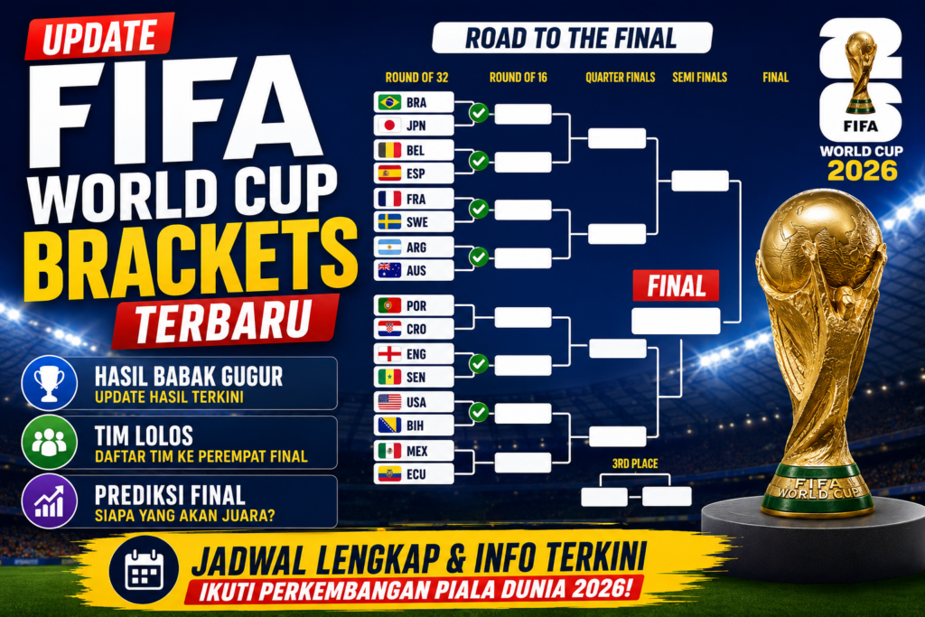 Update FIFA World Cup Brackets Terbaru: Hasil Babak Gugur, Tim Lolos, dan Prediksi Final