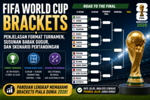 FIFA World Cup Brackets: Penjelasan Format Turnamen, Susunan Babak Gugur, dan Skenario Pertandingan