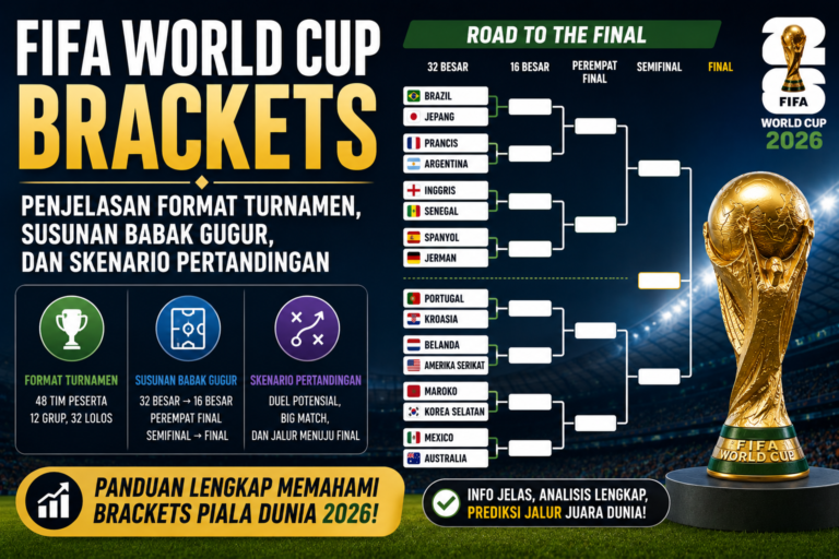 FIFA World Cup Brackets: Penjelasan Format Turnamen, Susunan Babak Gugur, dan Skenario Pertandingan