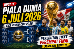 Update Piala Dunia 6 Juli 2026: Perebutan Tiket Perempat Final Semakin Sengit