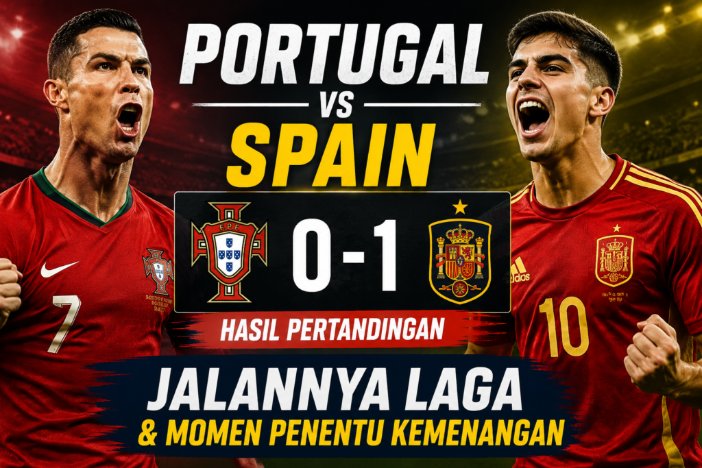 Portugal vs Spain: Hasil Pertandingan, Jalannya Laga, dan Momen Penentu Kemenangan