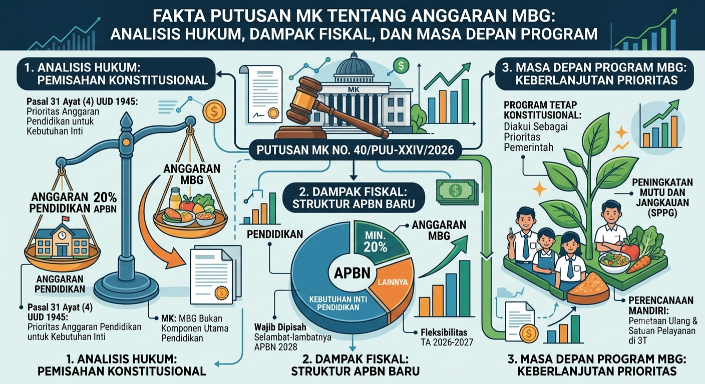 Fakta Putusan MK tentang Anggaran MBG: Analisis Hukum, Dampak Fiskal, dan Masa Depan Program Makan Bergizi Gratis