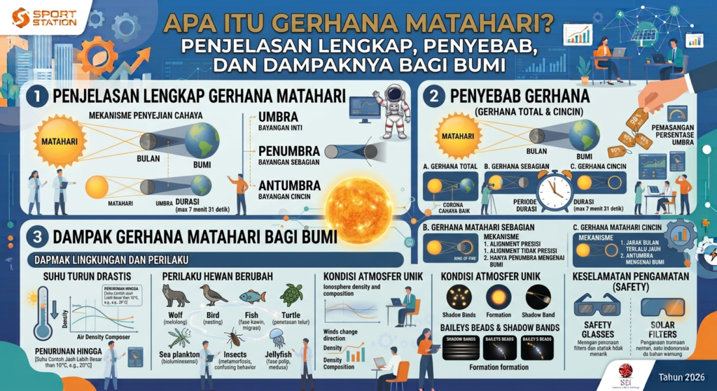 Apa Itu Gerhana Matahari? Penjelasan Lengkap, Penyebab, dan Dampaknya bagi Bumi