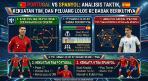 Portugal vs Spanyol: Analisis Taktik, Kekuatan Tim, dan Peluang Lolos ke Babak Berikutnya