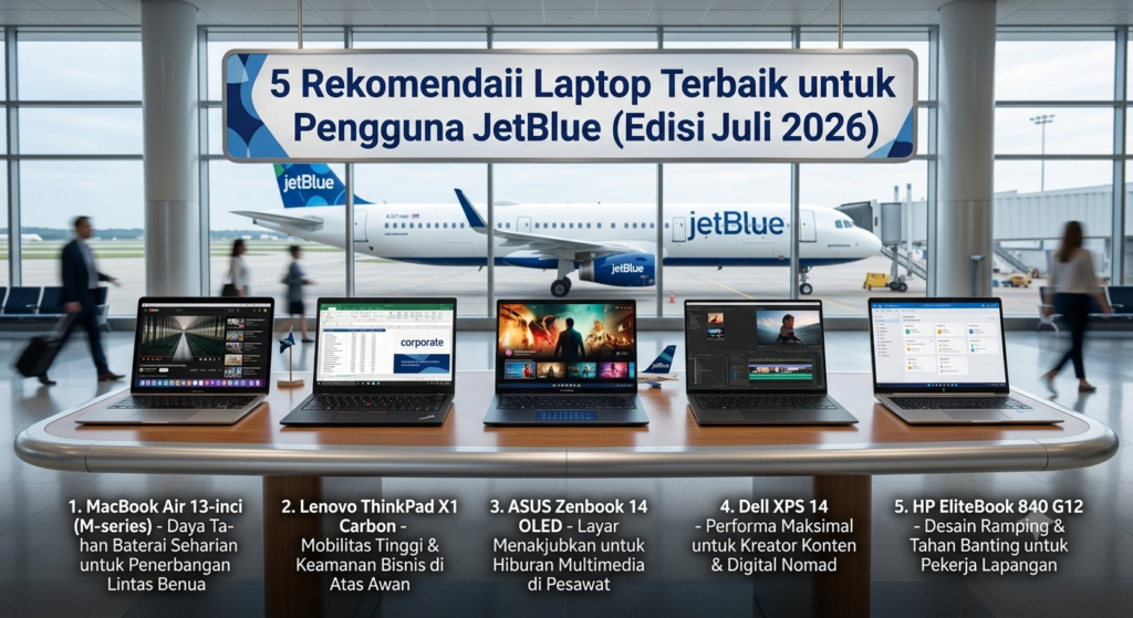 5 Rekomendasi Laptop Terbaik untuk Pengguna JetBlue (Edisi Juli 2026)