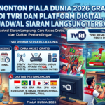 Nonton Piala Dunia 2026 Gratis di TVRI dan Platform Digital, Ini Jadwal Siaran Langsung Terbaru