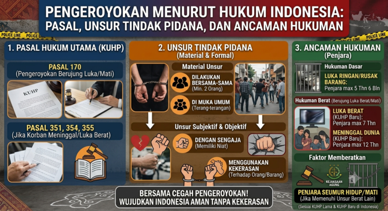 Pengeroyokan Menurut Hukum Indonesia: Pasal, Unsur Tindak Pidana, dan Ancaman Hukuman