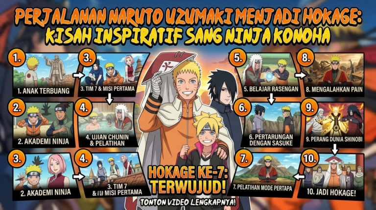 Perjalanan Naruto Uzumaki Menjadi Hokage, Kisah Inspiratif Sang Ninja Konoha