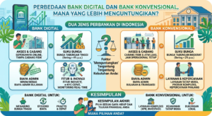 Perbedaan Bank Digital dan Bank Konvensional, Mana yang Lebih Menguntungkan?