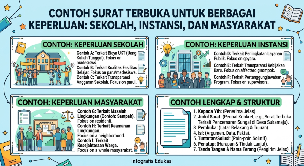 Contoh Surat Terbuka untuk Berbagai Keperluan: Sekolah, Instansi, dan Masyarakat