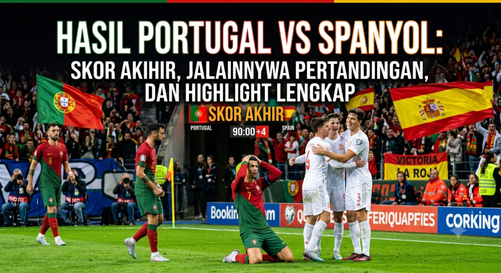 Hasil Portugal vs Spanyol: Skor Akhir, Jalannya Pertandingan, dan Highlight Lengkap