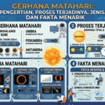 Gerhana Matahari: Pengertian, Proses Terjadinya, Jenis, dan Fakta Menarik