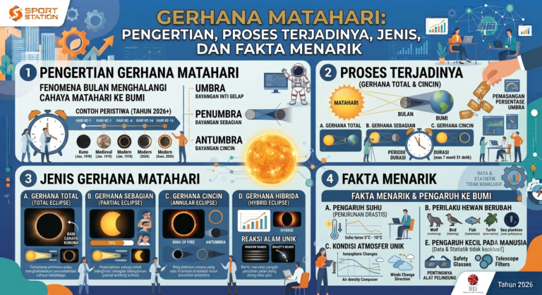 Gerhana Matahari: Pengertian, Proses Terjadinya, Jenis, dan Fakta Menarik