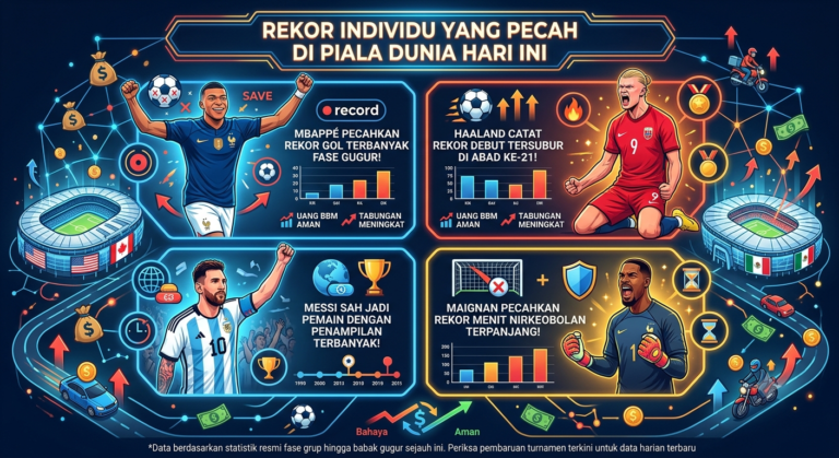 Rekor Individu yang Pecah di Piala Dunia Hari Ini