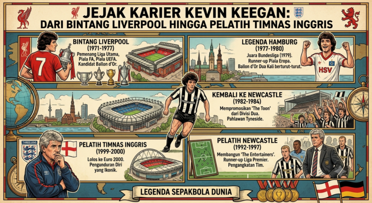 Jejak Karier Kevin Keegan: Dari Bintang Liverpool hingga Pelatih Timnas Inggris