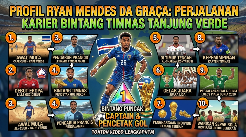 Profil Ryan Mendes da Graça: Perjalanan Karier Bintang Timnas Tanjung Verde