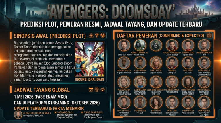 Apa Itu Avengers: Doomsday? Sinopsis, Pemeran, Tanggal Rilis, dan Update Terbaru