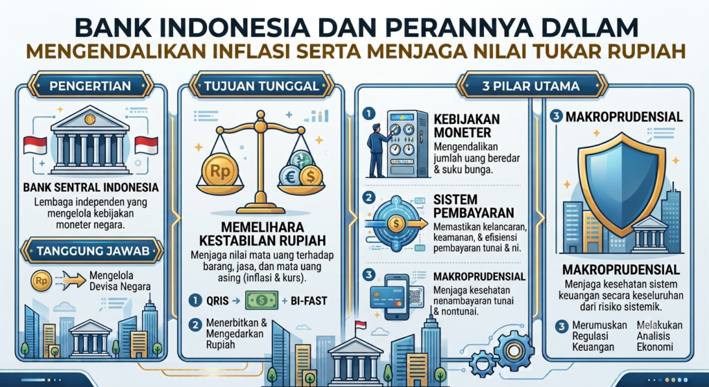 Bank Indonesia dan Perannya dalam Mengendalikan Inflasi serta Menjaga Nilai Tukar Rupiah