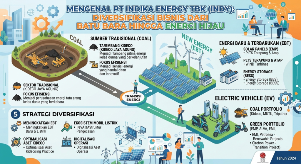 Mengenal PT Indika Energy Tbk (INDY): Diversifikasi Bisnis dari Batu Bara hingga Energi Hijau