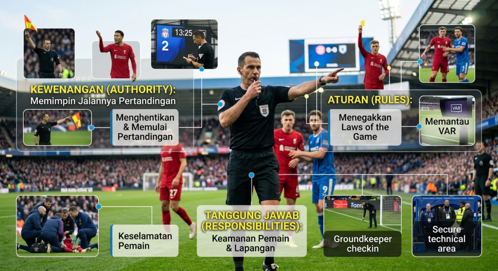 Tugas Wasit Sepak Bola Lengkap: Aturan, Kewenangan, dan Tanggung Jawab di Lapangan