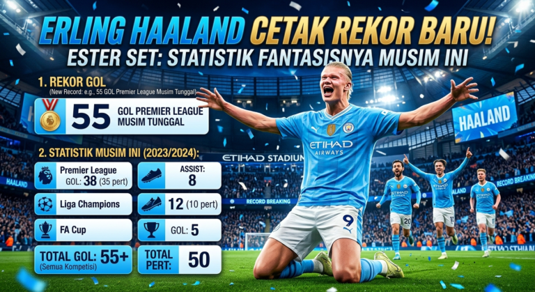 Erling Haaland Cetak Rekor Baru, Ini Statistik Fantastisnya Musim Ini