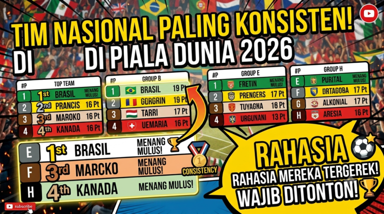 Tim Nasional yang Tampil Paling Konsisten di Piala Dunia 2026: Poros Kekuatan Baru Sepak Bola Modern