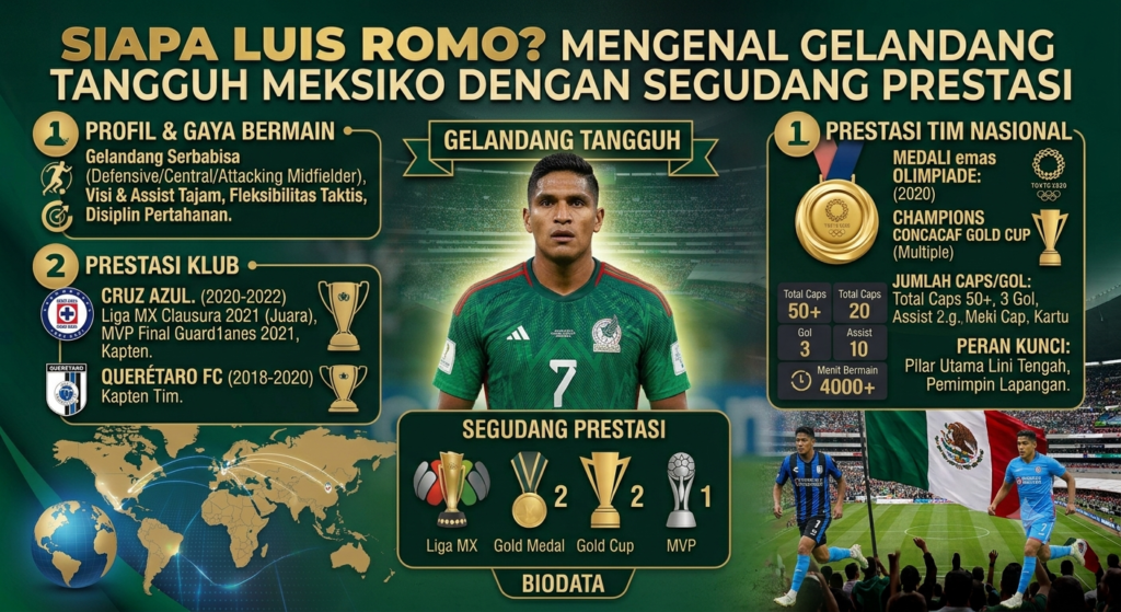 Siapa Luis Romo? Mengenal Gelandang Tangguh Meksiko dengan Segudang Prestasi